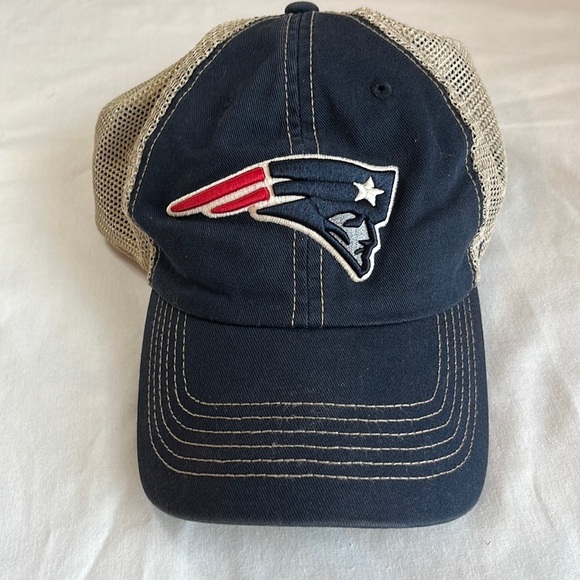 ‘47 Brand Patriots Trucker Hat Cap - Like New Mesh Snap Back One Size Adult - Picture 1 of 11